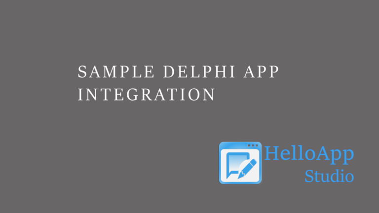 In-app guide integration into Delphi application