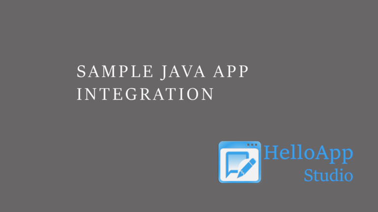 In-app guide integration into Java application