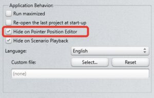 App settings: Hide on Position Editing