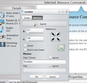 In-app Guide Tooltip Location Editor